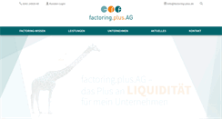 Desktop Screenshot of factoring-plus.de